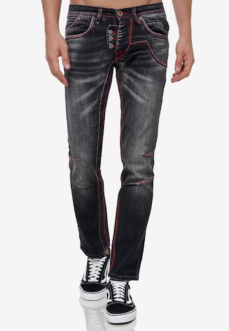 Rusty Neal Regular Jeans 'RUBEN 45' in Zwart: voorkant