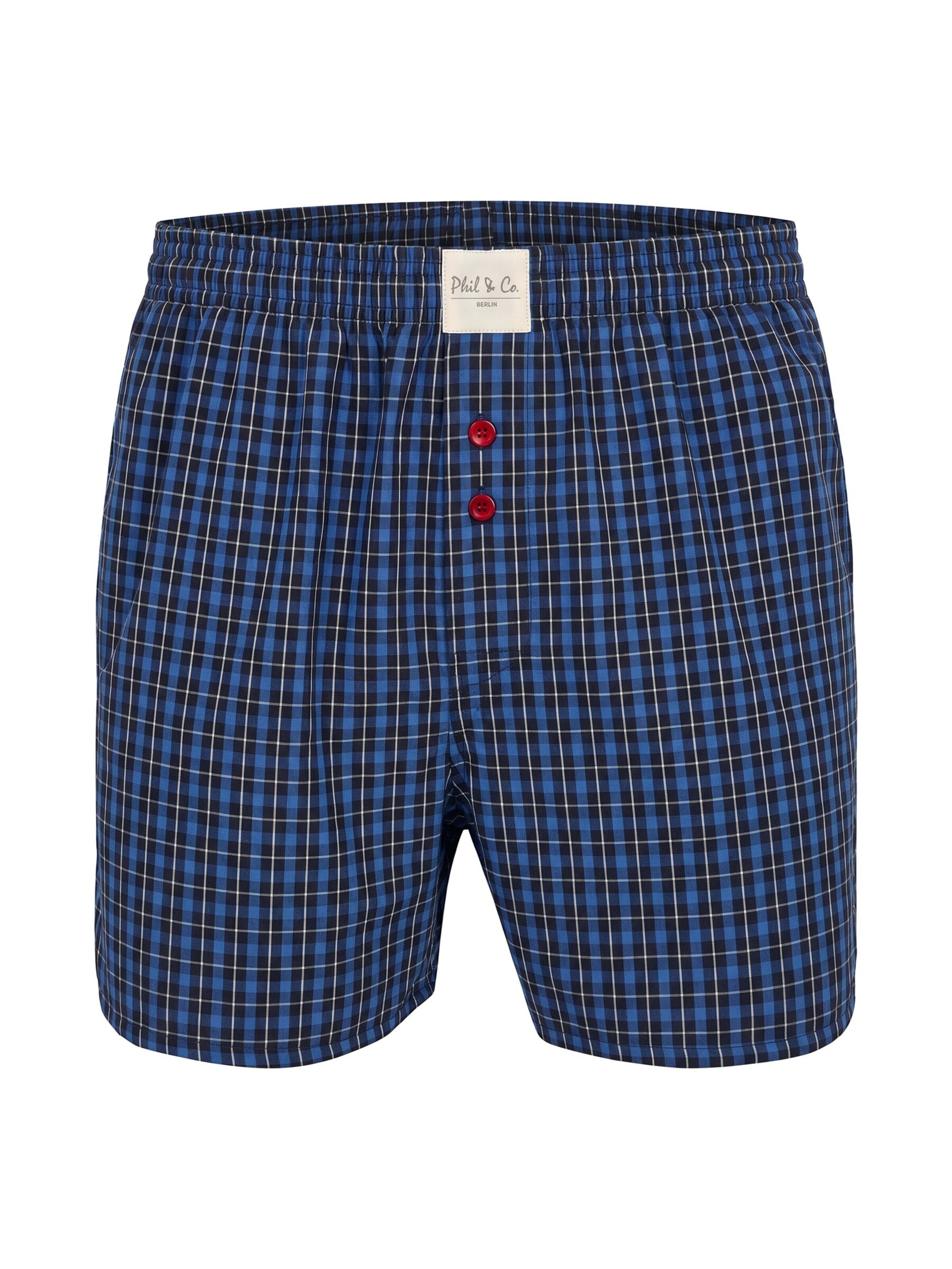 Phil & Co. Berlin Boxer shorts 'Phil & Co. Berlin Men's Woven Boxers 4 Pack – Loose Fit Boxer Shorts – 60% Cotton & 40% Polyester – Breathable, Wrinkle-Resistant & Easy Care' in Mixed colours