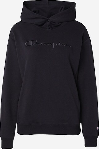 Champion Authentic Athletic Apparel Суичър 'Legacy' в черно: отпред