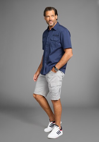 Man's World Regular Fit Hemd in Blau