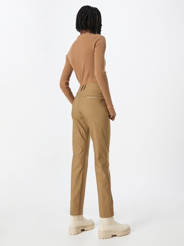 Coupe slim Pantalon de sport 'Embrace' Röhnisch en marron