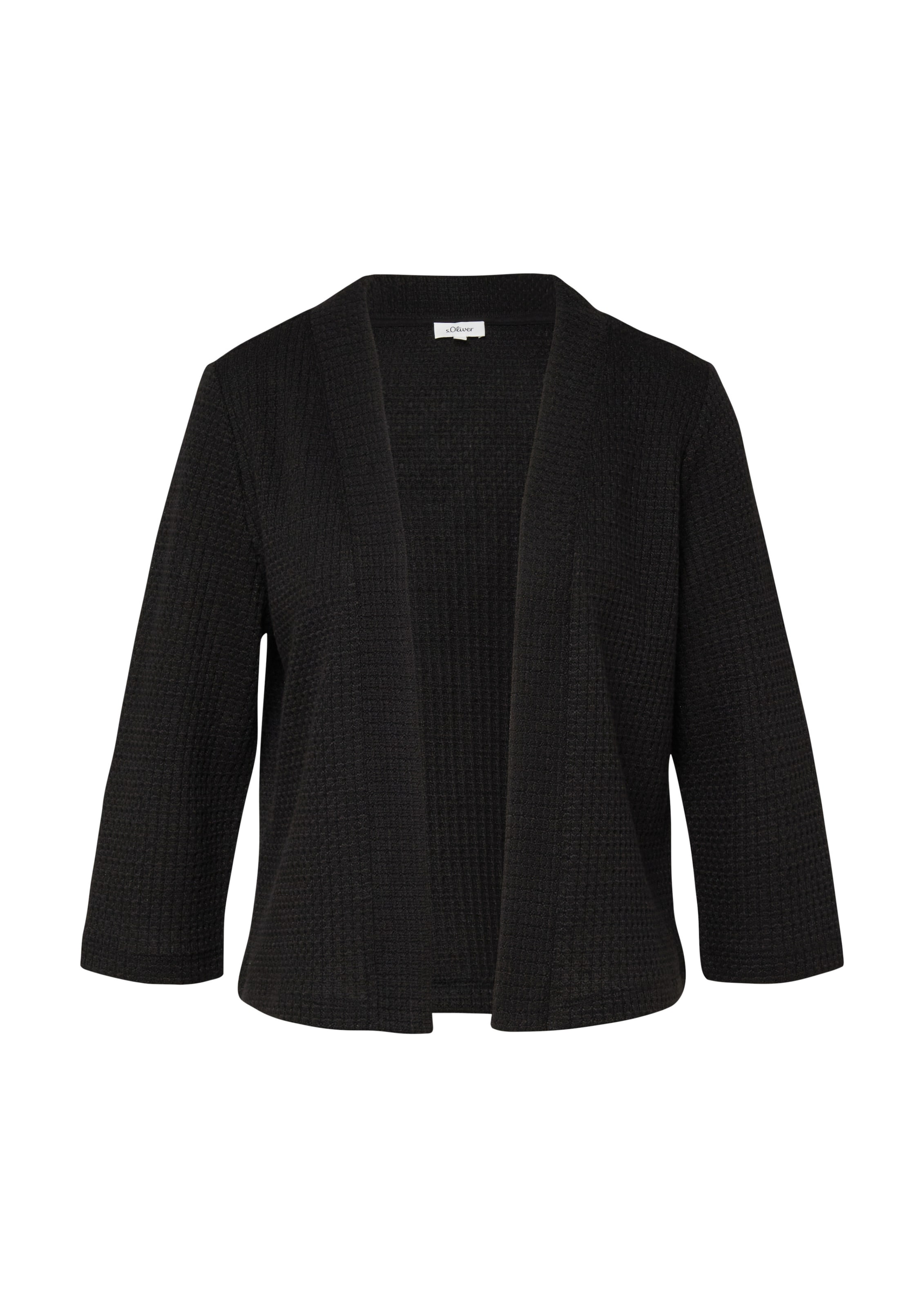 Cardigan s.Oliver en noir : devant
