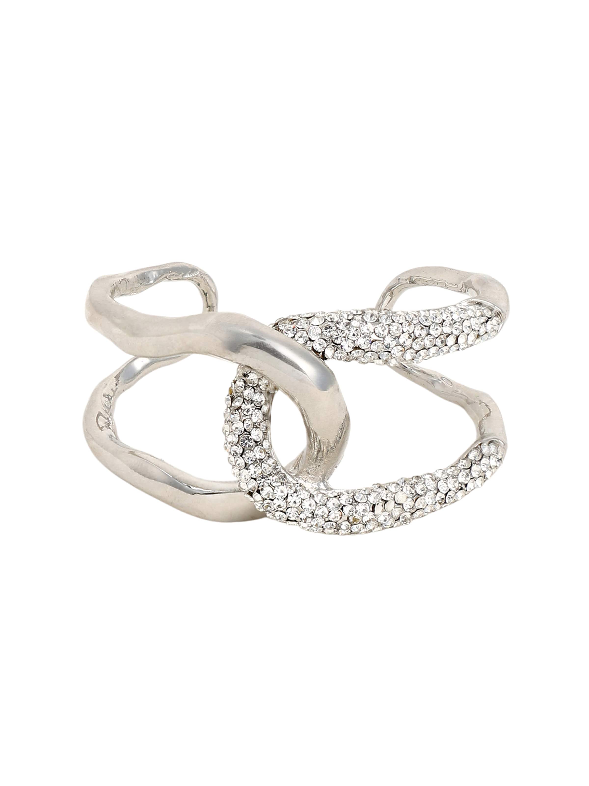 SOHI Opaska 'Shell' w kolorze srebrny: przód