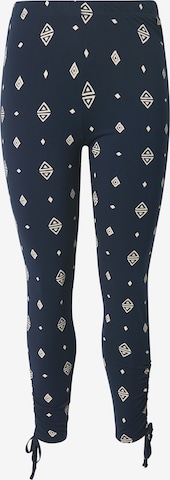 Skinny Leggings Ulla Popken en bleu : devant