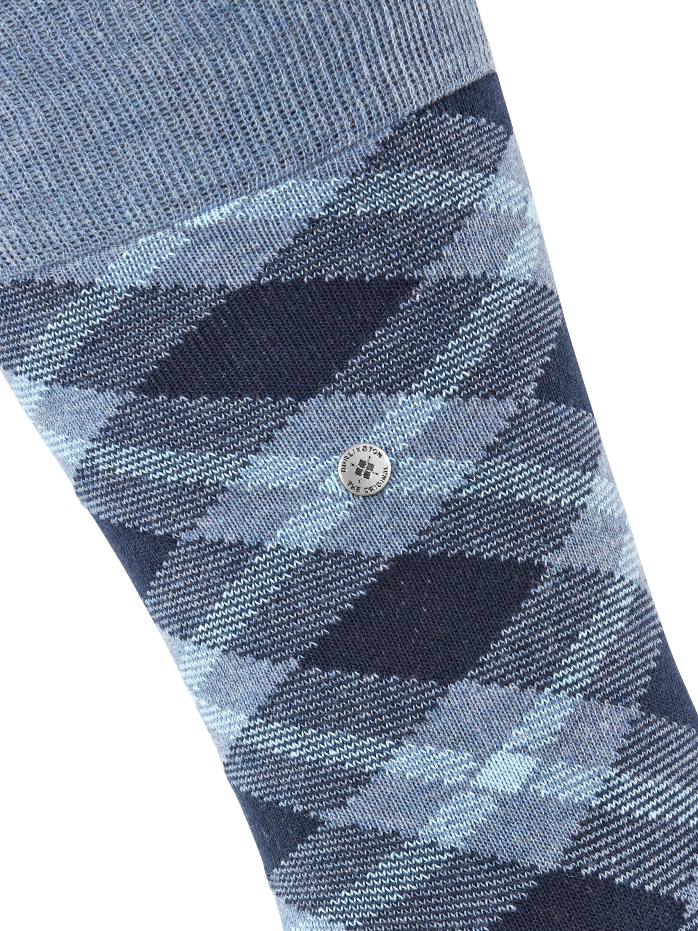 BURLINGTON Socks 'Tartan' in Blue