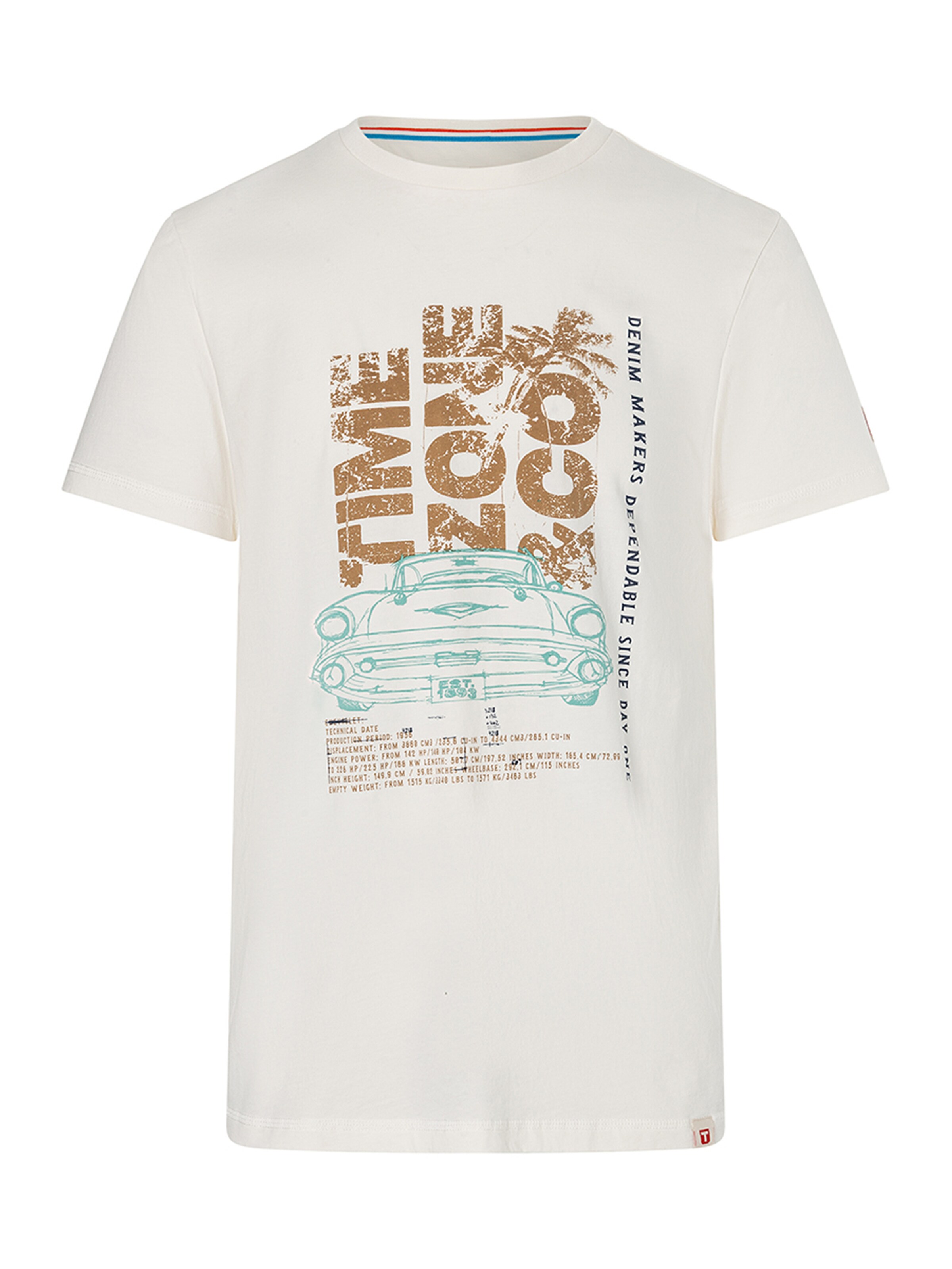 TIMEZONE Shirt 'Cuba' in White: front