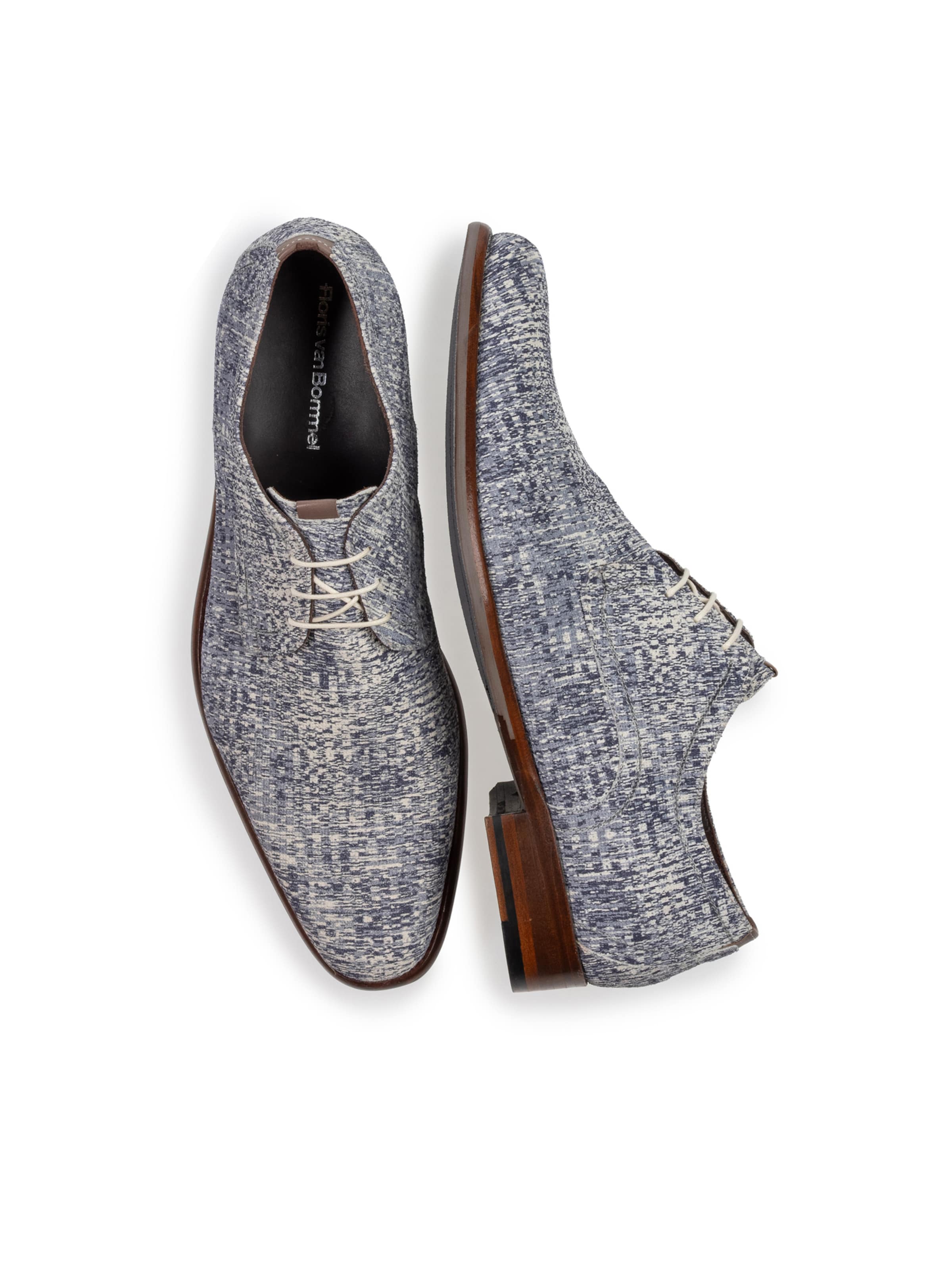 Floris van Bommel Veterschoen 'De Draver 03' in Blauw
