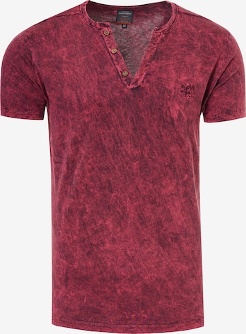 Rusty Neal Shirt in Rood: voorkant