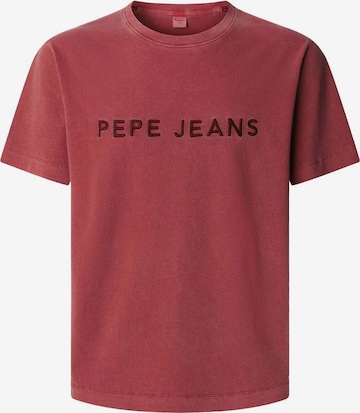 T-Shirt 'MEYER' Pepe Jeans en rouge : devant