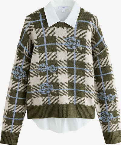 Megztinis iš Next, spalva – gelsvai pilka spalva / melsvai pilka / rusvai žalia, Prekių apžvalga