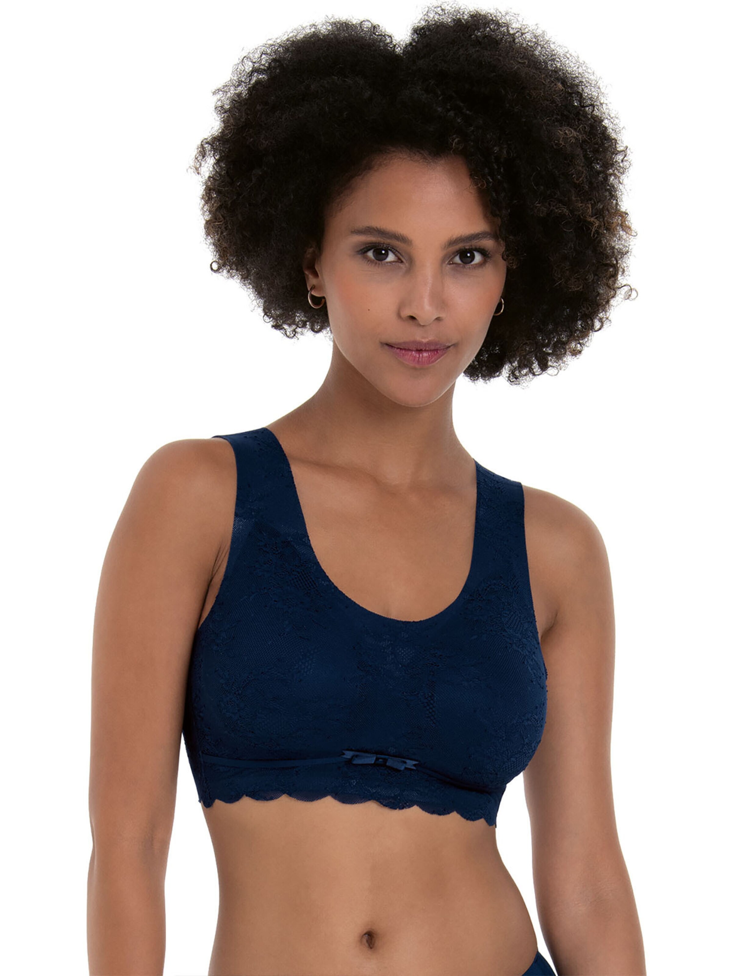 ANITA Mieder 'Essentials Lace'‌‌‌ in Blau: Vorderseite