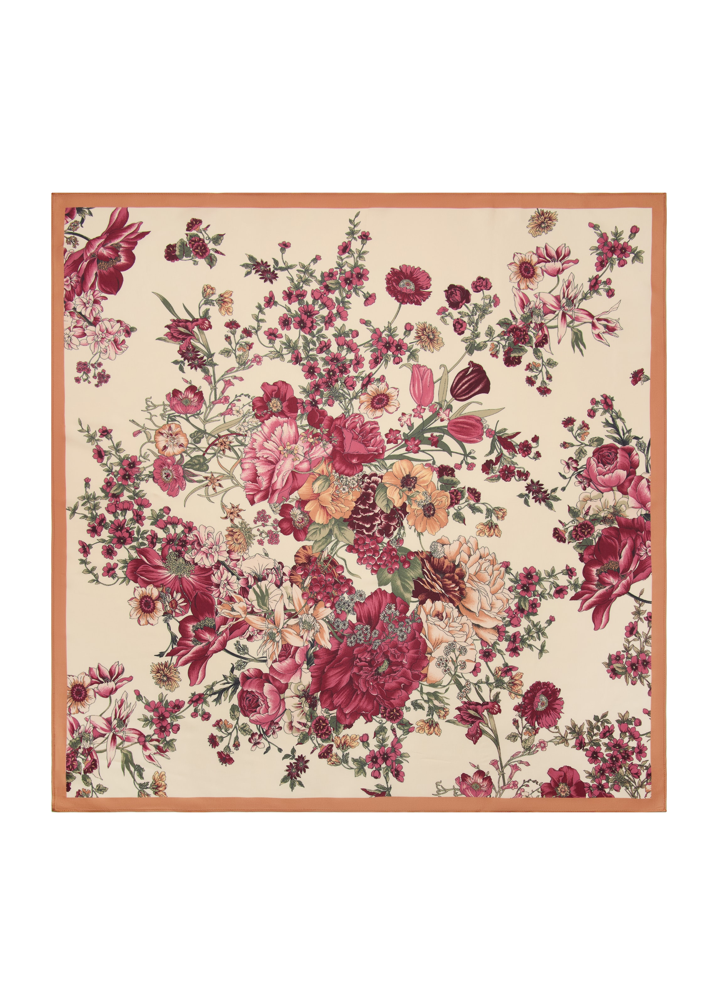 MANGO Foulard 'MARLA' en One Size en beige / rouge, Vue avec produit