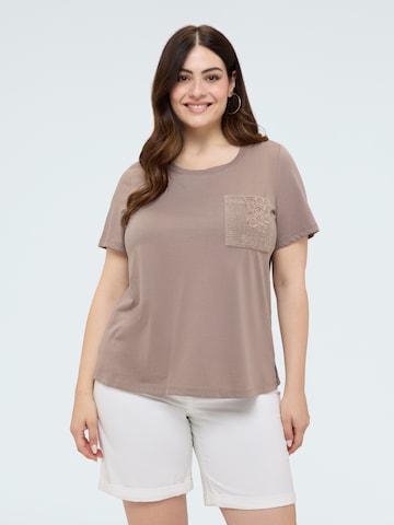 Fiorella Rubino - Camiseta en marrón