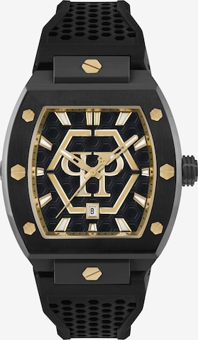 Philipp Plein - Reloj analógico ' Hexagon ' en negro: frente