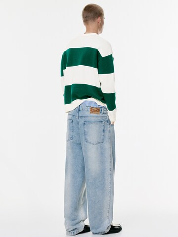 Pull&Bear Svetr 'STWD' – zelená