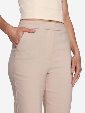 Regular Pantalon à plis Hiccup en beige