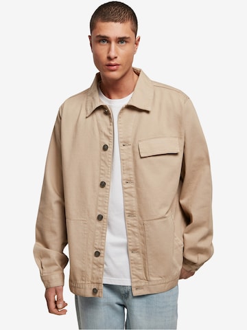 Urban Classics Between-Season Jacket in Beige: front