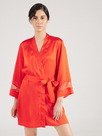 ETAM Dressing Gown 'SENTIMENT' in Orange: front
