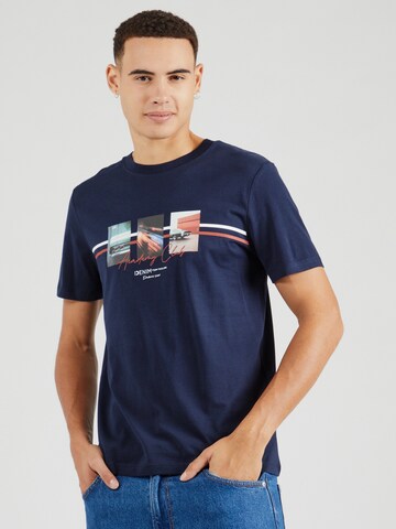 TOM TAILOR DENIM T-Shirt in Blau: Vorderseite