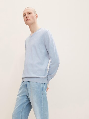 TOM TAILOR Regular Fit Pullover in Blau