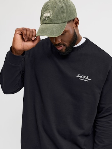 Jack & Jones Plus Sweatshirt 'JJEArchive' in Black