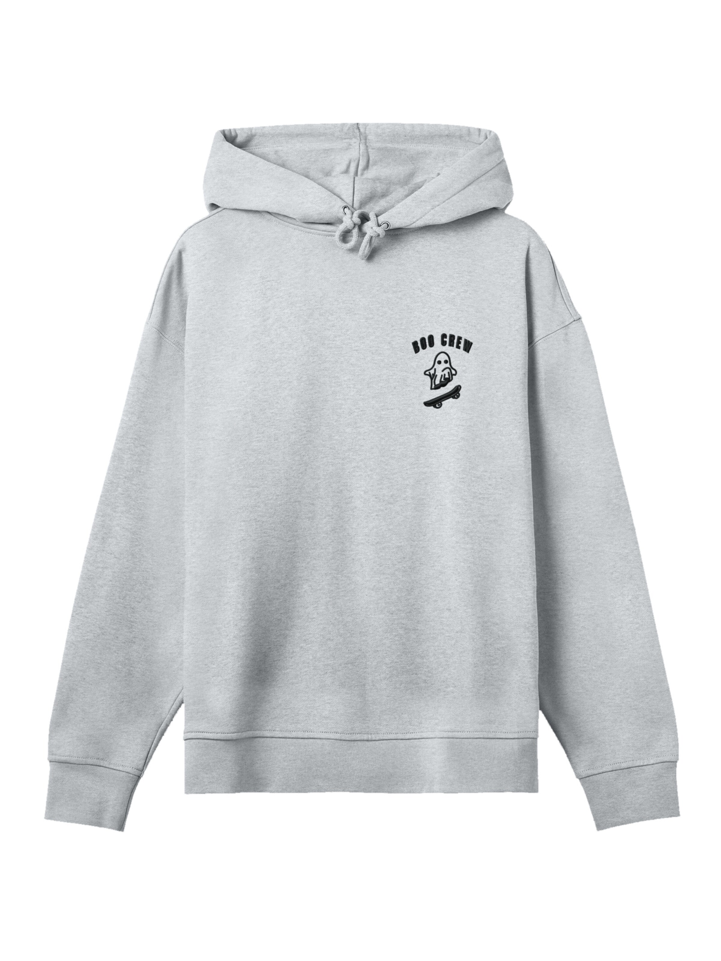 Sweat-shirt 'Halloween Boo Crew Ghost' F4NT4STIC en gris : devant