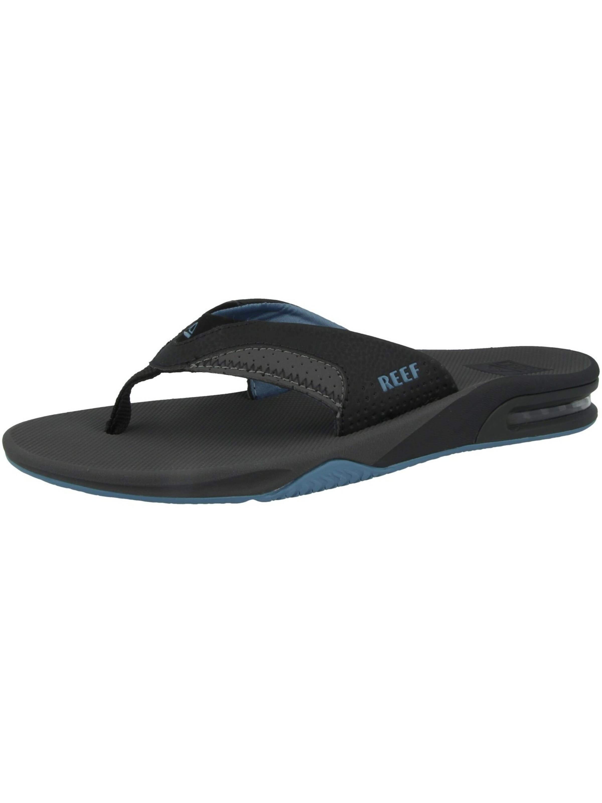 REEF T-bar sandals 'Fanning' in Black: front