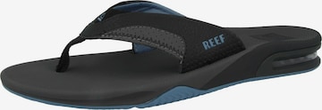 Claquettes / Tongs 'Fanning' REEF en noir : devant