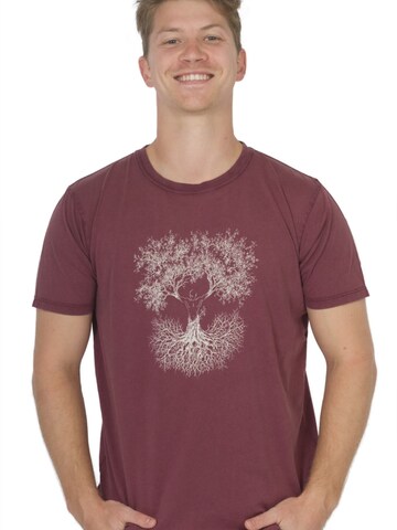 Life-Tree Shirt 'Fusion' in Rood