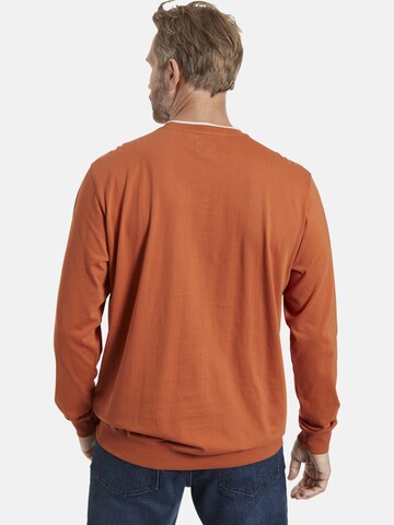 Jan Vanderstorm Sweatshirt  'Onto' in Orange