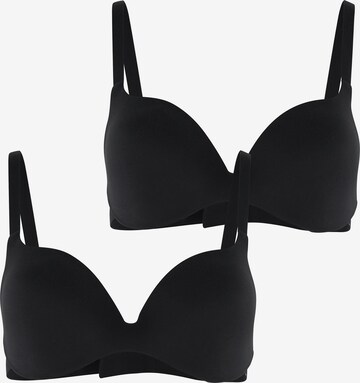 Royal Lounge Intimates T-shirt Bra ' Royal Fit ' in Black: front