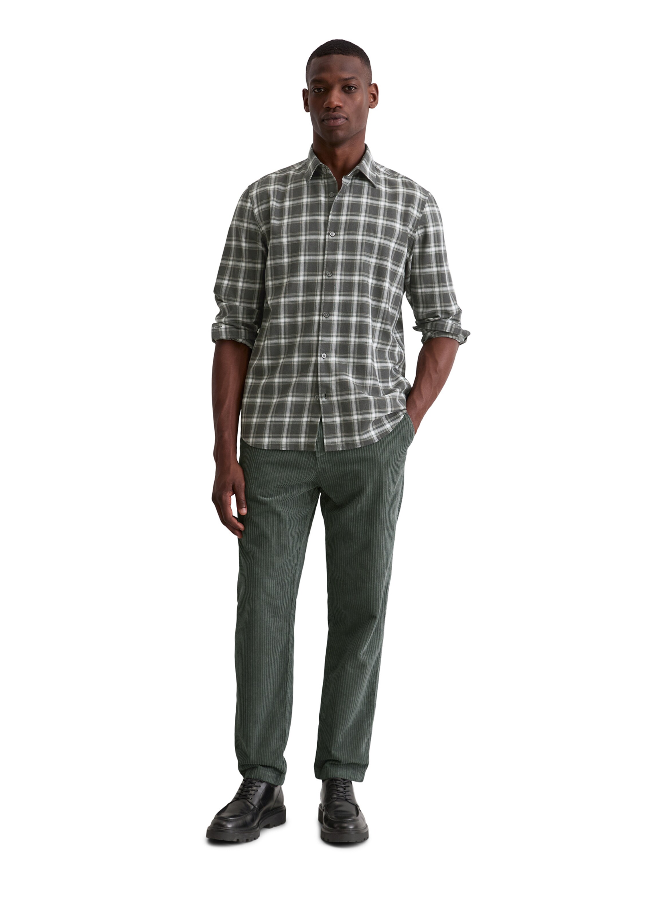 Marc O'Polo Regular fit Button Up Shirt in Grey