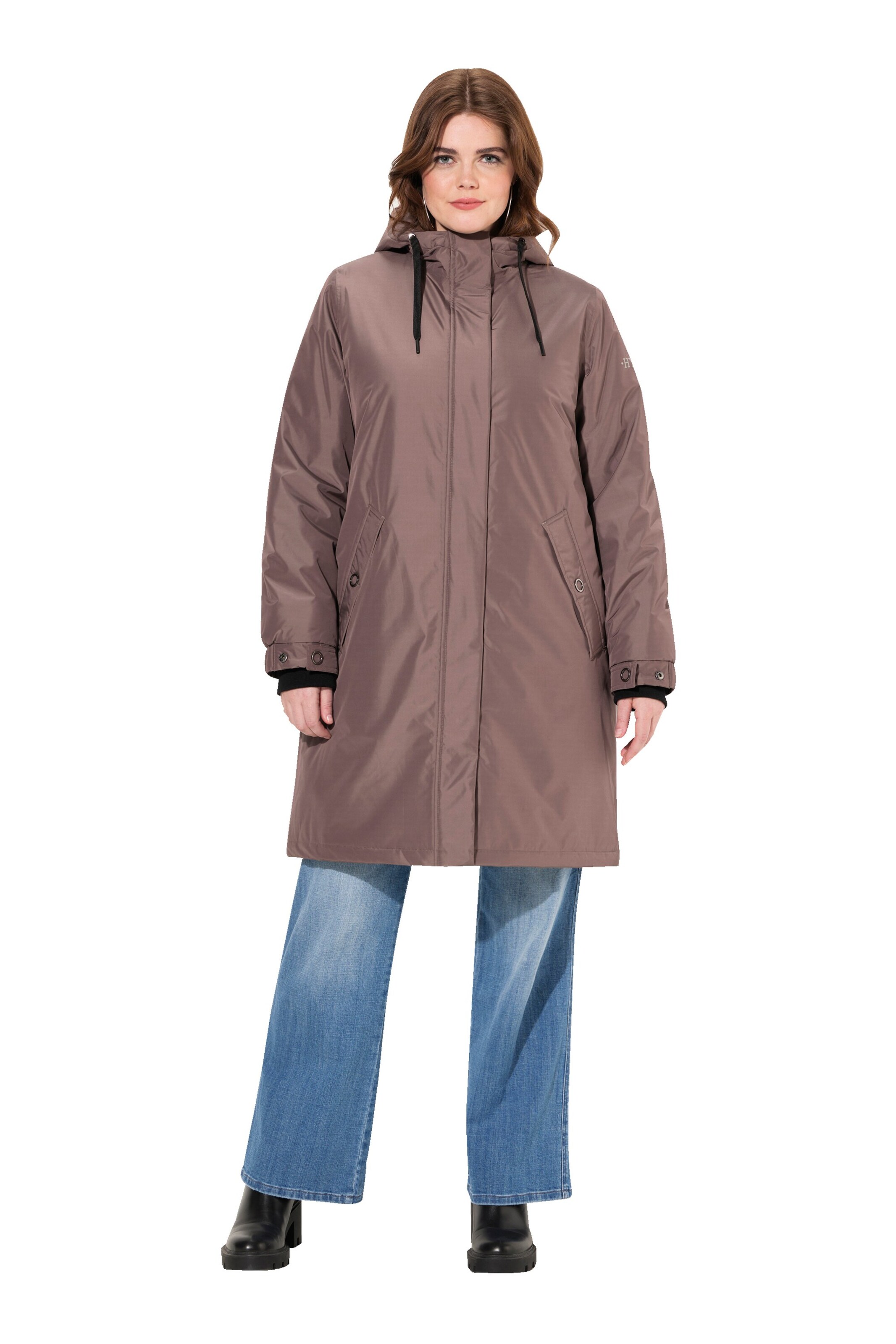 Ulla Popken Tussenjas in Bruin