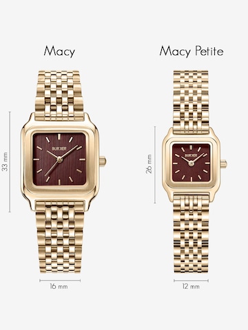 BURKER Watches - Reloj analógico 'Macy Gold Burgundy' en rojo
