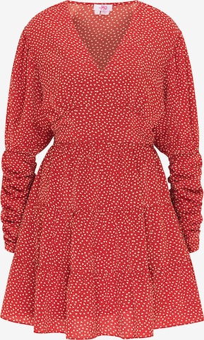 MYMO Dress in Red: front