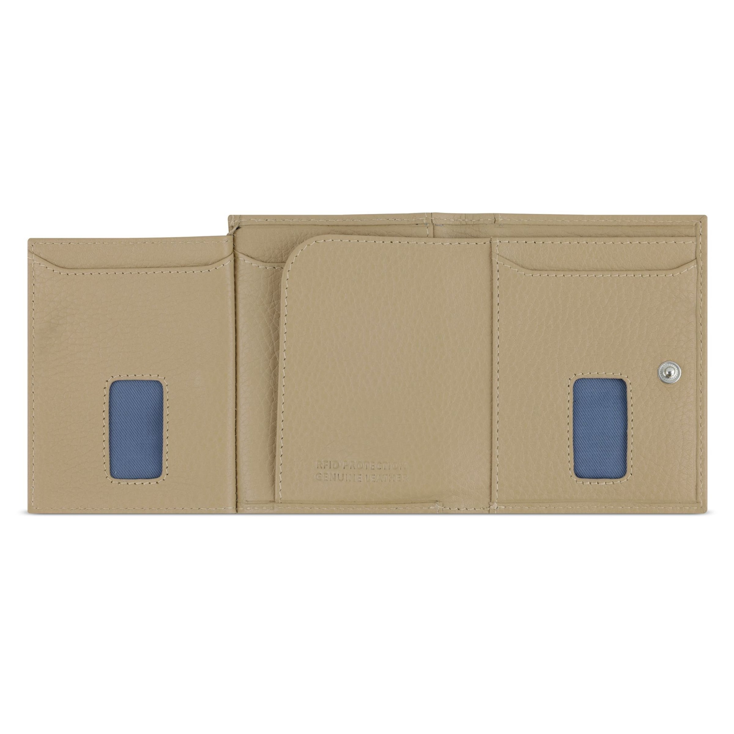 bugatti Portemonnee 'Secure Slim' in Beige