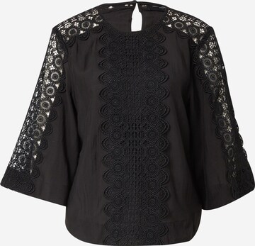 Copenhagen Muse Blouse 'MOLLY' in Zwart: voorkant