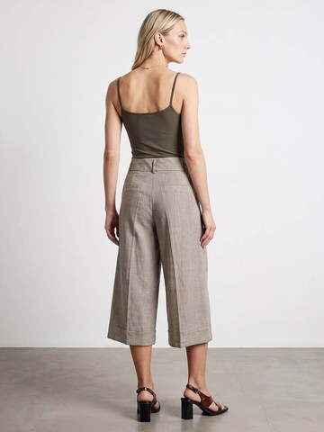 Dilvin Wide leg Broek 'Hose' in Beige