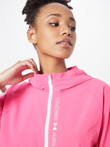 Veste de sport UNDER ARMOUR en rose