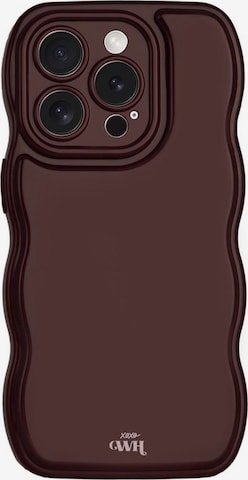 Protection pour smartphone 'Glossy Wavy' xoxoWildhearts en rouge : devant