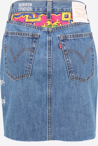 Levi's® Upcycling Jeansrock 'Wavvyboi Design' in Blau