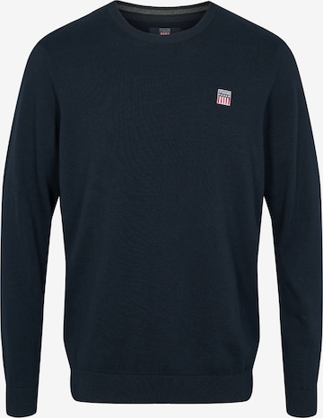 Pull-over 'Julian' VINSON en bleu : devant