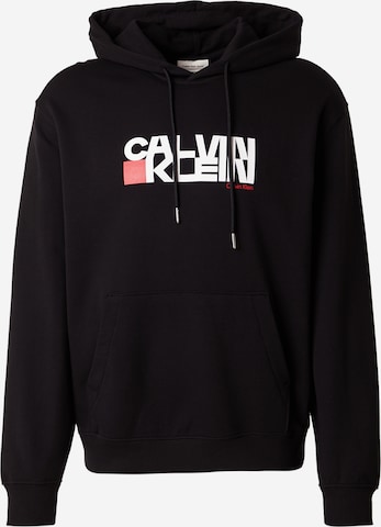 Felpa di Calvin Klein Jeans in nero: frontale