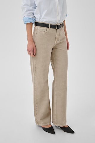 My Essential Wardrobe Wide Leg Jeans 'Louis' i beige: forside