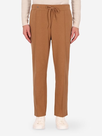 Distretto12 Loosefit Hose in Braun: Vorderseite