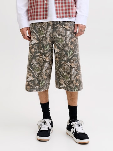 JACK & JONES Baggy Τζιν 'JJIBILLY JJORIGINAL' σε πράσινο: μπροστά