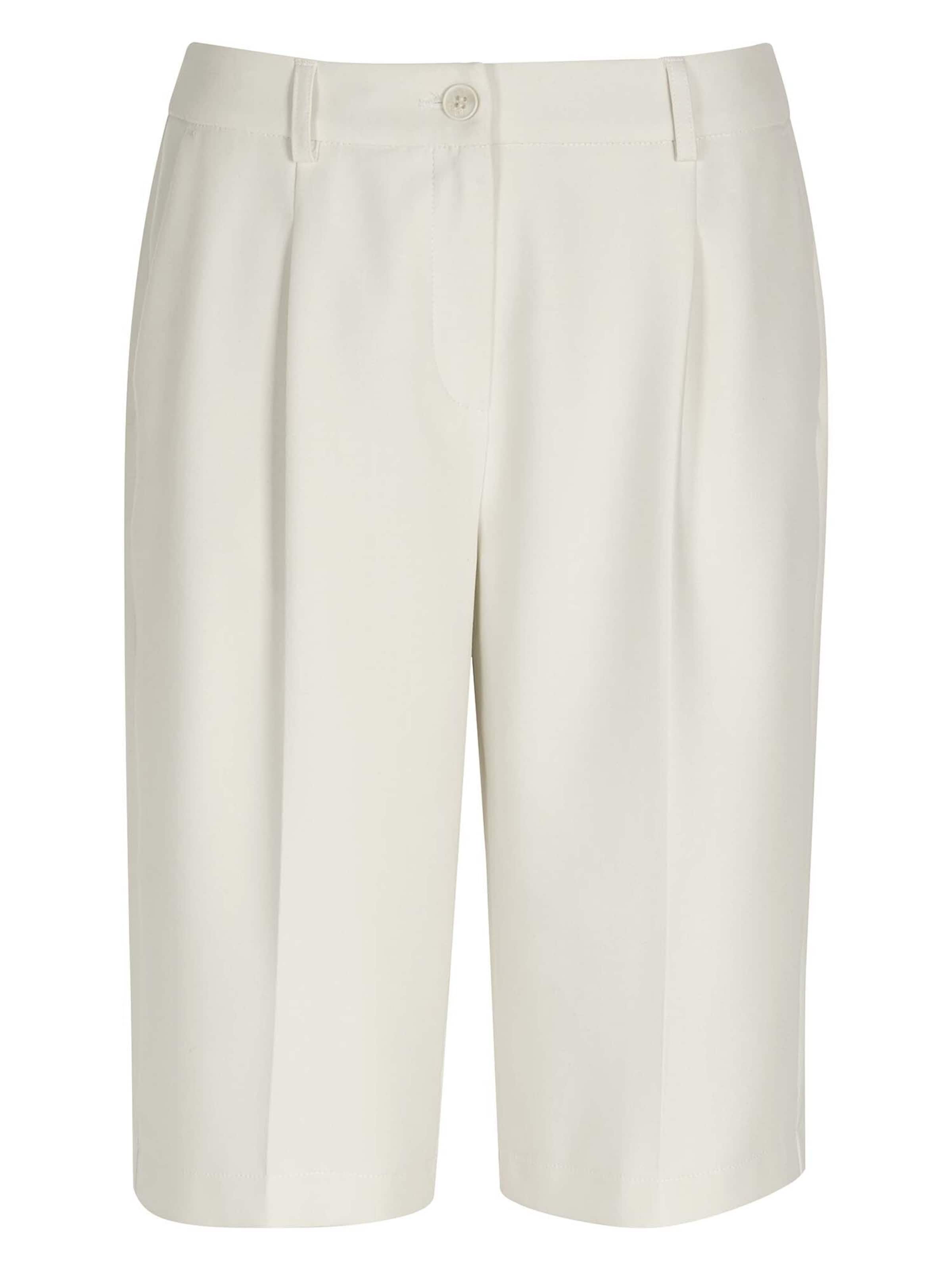 Regular Pantalon à pince MADELEINE en blanc : devant