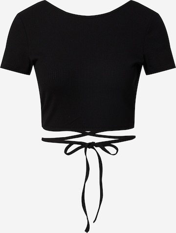 EDITED قميص 'River' بلون أسود: الأمام
