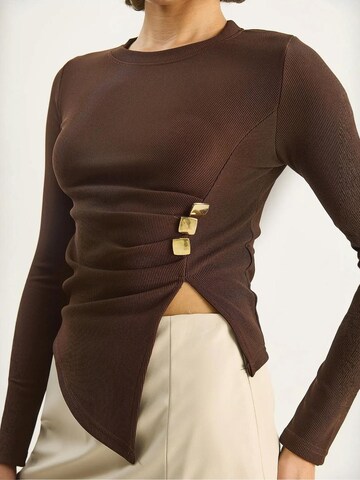 Chemisier 'Blusen' Bianco Lucci en marron