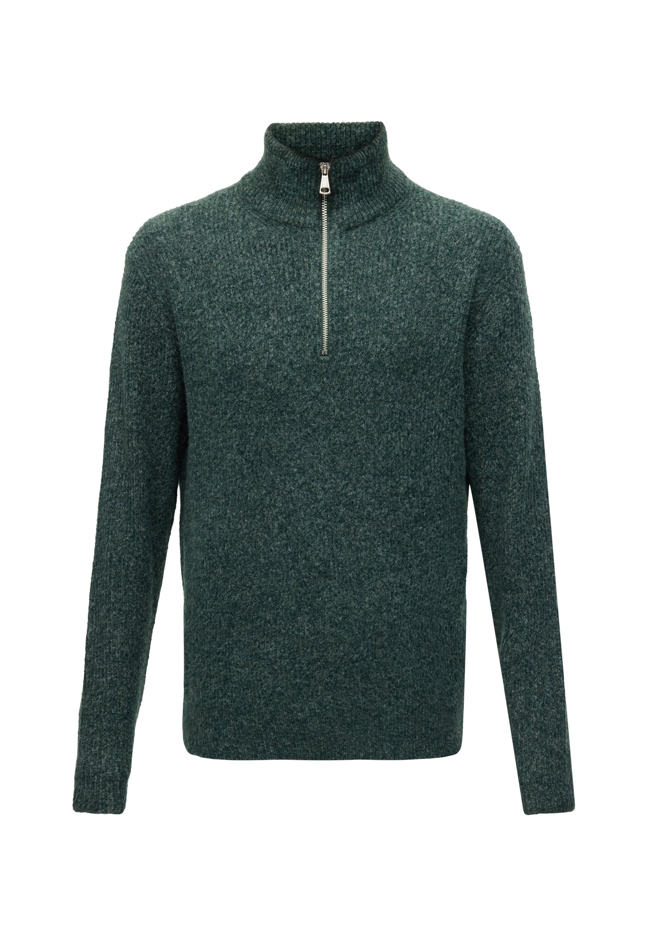 JACK & JONES Sweter 'JORFREDERIKSBERG OLLIE' w kolorze zielony: przód